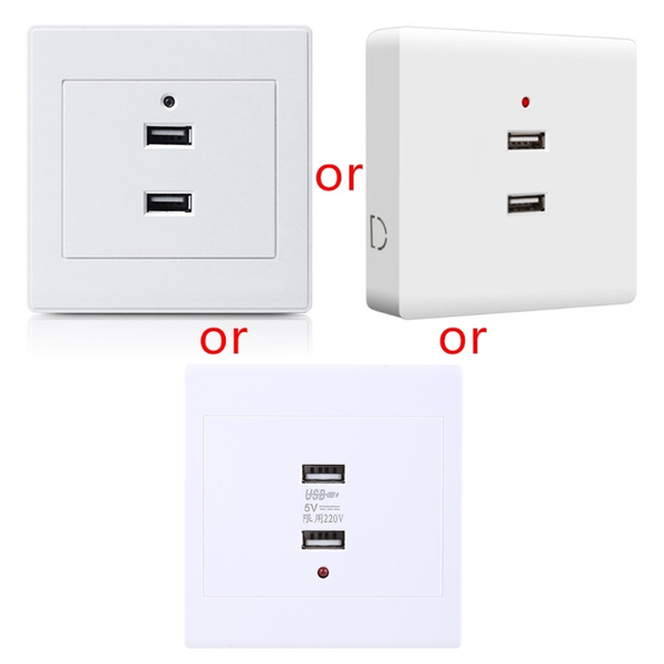 2/4 порта USB монтажная настенная розетка зарядное устройство адаптер ...