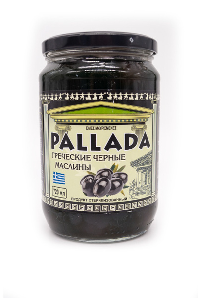 Pallada / Греческие маслины с косточкой ГИГАНТ размер 70-90 стекло ...