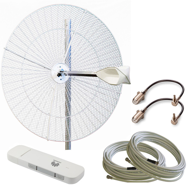 Параболическая MIMO антенна MIG 800-2700 ( F-female ) + пигтейлы CRC9-F ...