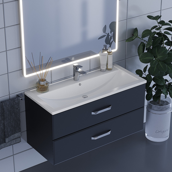Uperwood Тумба с раковиной, 99.6х45.2х63 см - купить с доставкой по ...