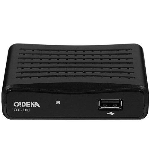 ТВ-ресивер Cadena CDT-100/DVB-T2, черный купить по выгодной цене в ...