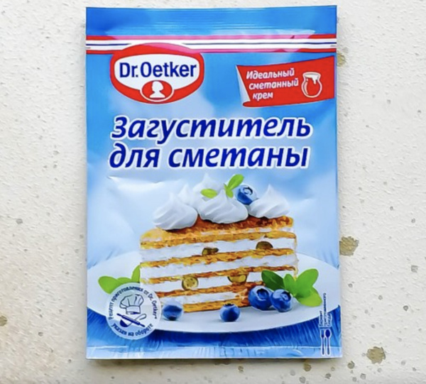 Загуститель для сметаны Dr.Oetker 16 г х 4 шт / загуститель ...