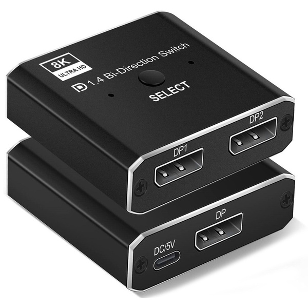 Переключатель Displayport 1.4 8K, двунаправленный разветвитель - купить ...