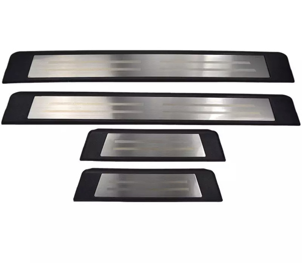 Накладки на пороги Toyota Rav-4 без логоипа/ Тойота Рав-4 2018-2021 г.в ...