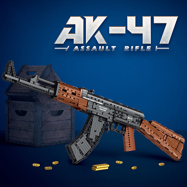 Конструктор для мальчика Автомат Калашникова АК 47 совместим с лего ...