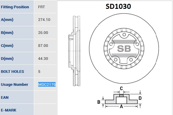 Диск тормозной передний вентилируемый HYUNDAI H1,STAREX 01-,PORTER ...