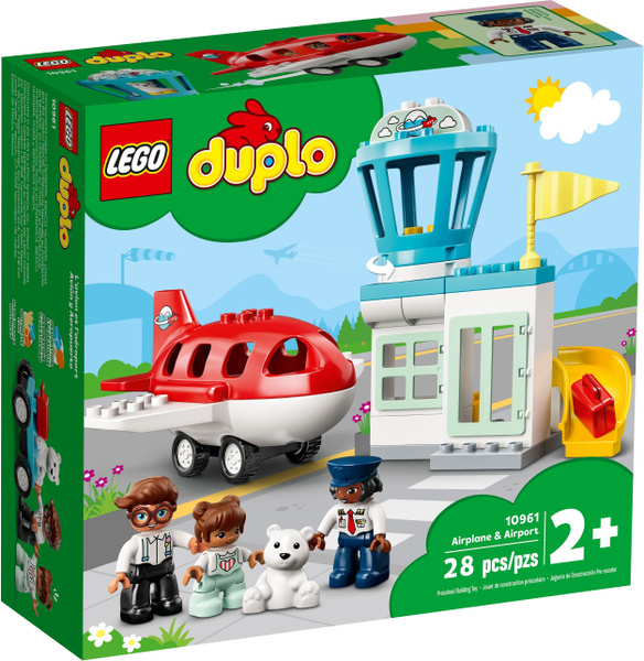 Лего DUPLO серия, LEGO Конструктор, лего 10961 Самолет и аэропорт ...