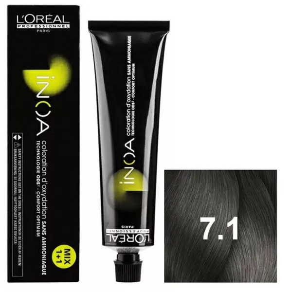 L'Oreal Professionnel краска INOA ODS2 без аммиака, 7,1 Блондин ...