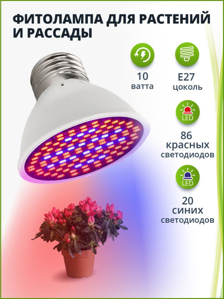 Фито Лампа для растений R-Led. "Два спектра - 10 ватт" - купить с ...