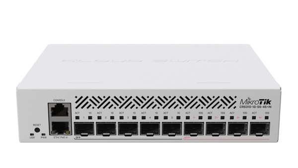 Коммутатор MIKROTIK CRS310-1G-5S-4S+IN - купить по выгодной цене в ...