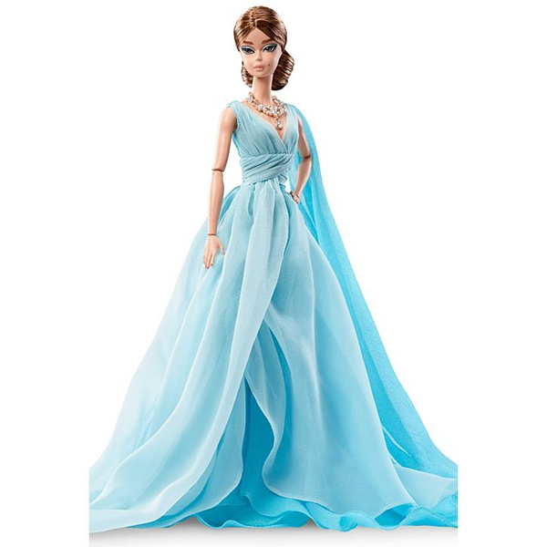 Кукла Barbie Blue Chiffon Ball Gown (Барби в Голубом шифоновом платье ...