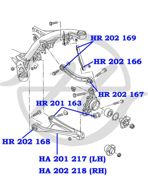 Рычаг задней подвески поперечный правый нижний audi q7 (4lb) 2007-15 vw ...