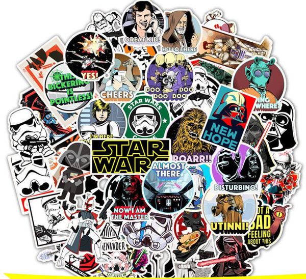 Набор наклеек 50шт / "Star Wars" / Стикеры самоклеящиеся / кино ...