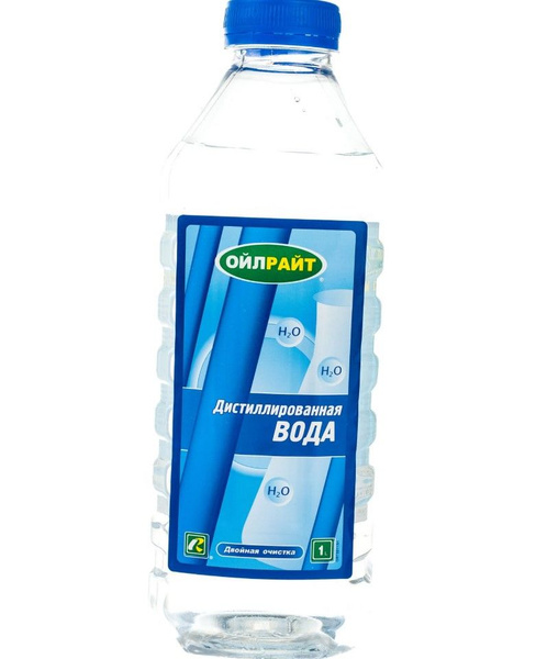 OILRIGHT Вода дистиллированная, 1 л. - купить с доставкой по выгодным ...