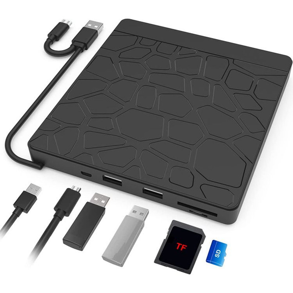Внешний дисковод ( оптический привод ) USB 3.0 Type C на CD DVD 2*USB ...