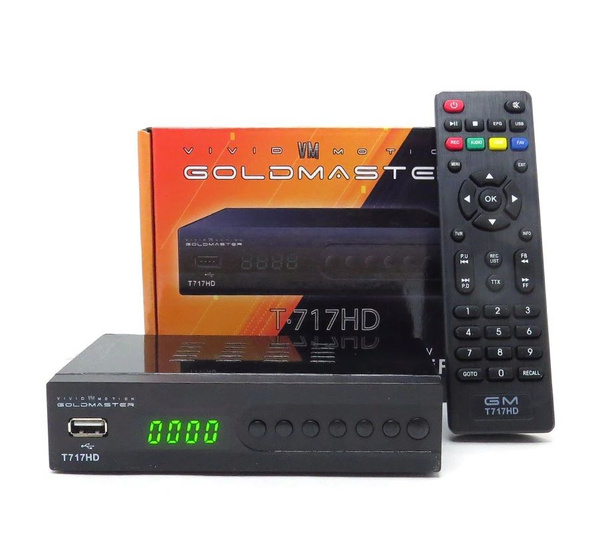 ТВ-ресивер VIVID VM MOTION GOLDMASTER T717HD, черный купить по выгодной ...