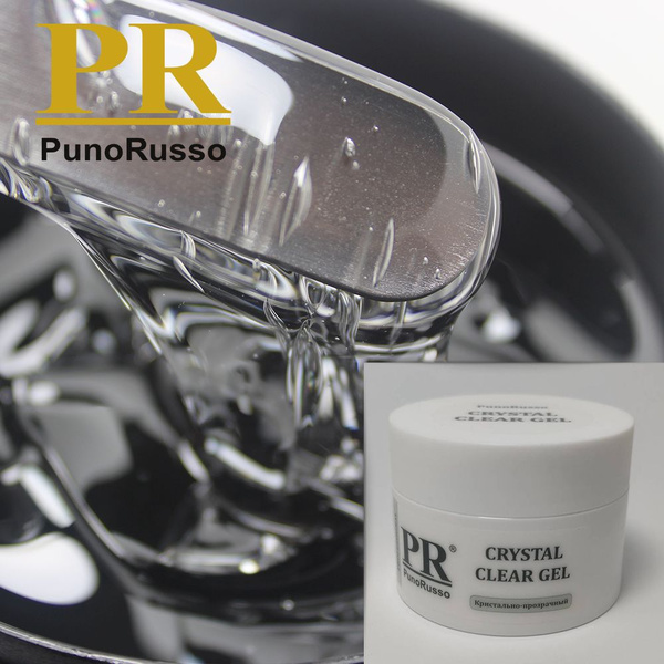 CRYSTAL CLEAR GEL 30 мл. PunoRusso - Гель д/наращивания Прозрачный ...