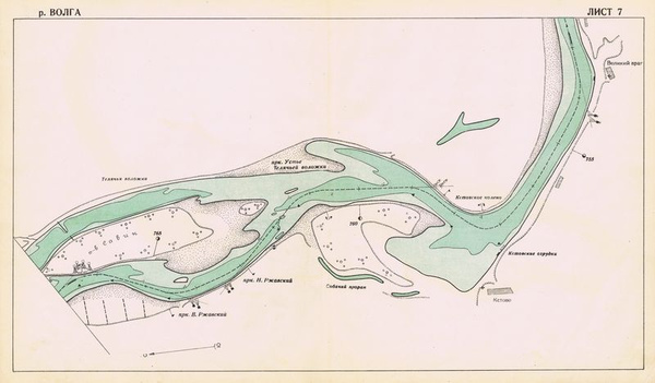 Волга в нижегородской области карта