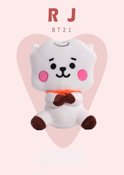 Эрджей, БТ21 БТС мягкая игрушка BTS BT21, альпака - купить с доставкой ...