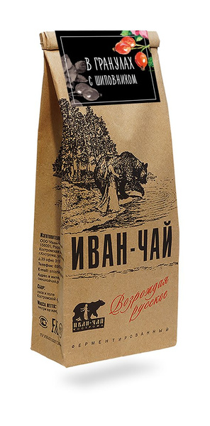 Иван-чай гранулированный с шиповником (100 г) купить на OZON по низкой ...