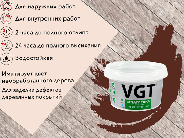 Шпатлевка (шпаклевка) акриловая мебельная (столярная) по дереву / для ...