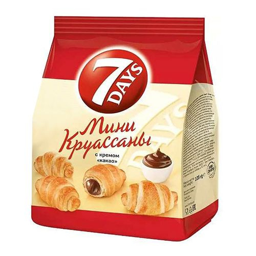 Круассаны "7 DAYS" мини какао 105гр*4шт - купить с доставкой по ...
