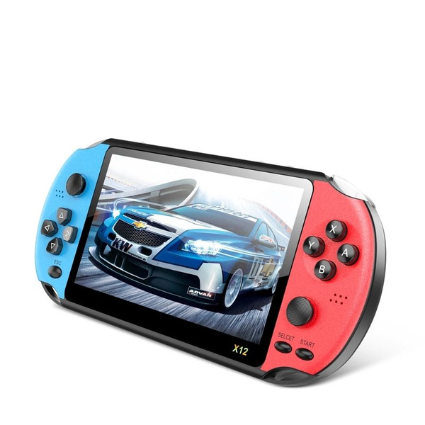 Портативная игровая консоль x12 plus / 7-дюймовая / 1000 встроенных игр ...