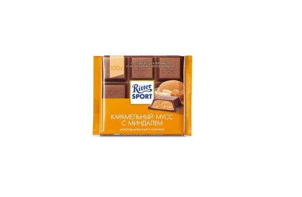 Ritter Sport Шоколад Карамельный Мусс с миндалем, 100 гр купить на OZON ...