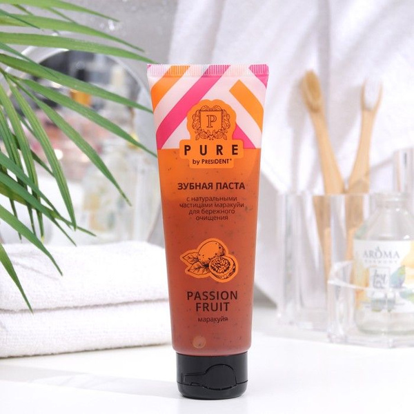 Зубная паста Pure by President маракуйя, 100 г - купить с доставкой по ...