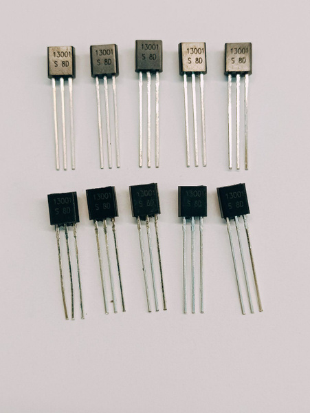 10шт Транзистор 13001S (корпус TO-92) MJE13001 заводское качество, тест ...