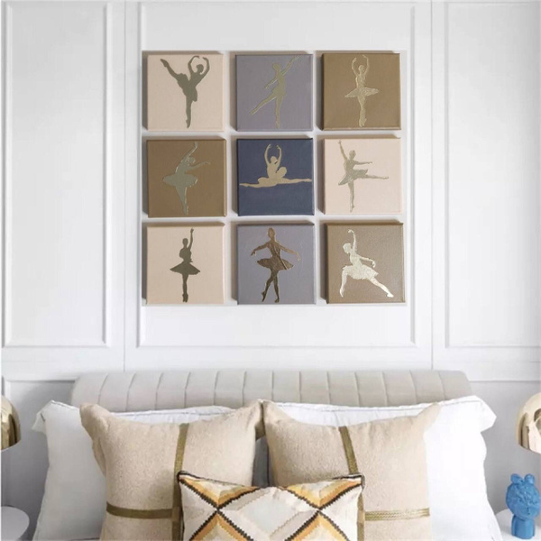Картины на холстах комплект 9 штук Балерины с золотом - купить по ...
