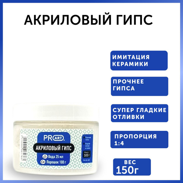 Акриловый гипс, 150г, ProArt - купить с доставкой по выгодным ценам в ...