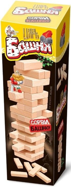 Настольная игра, башня-дженга "Царь Башня" - купить с доставкой по ...