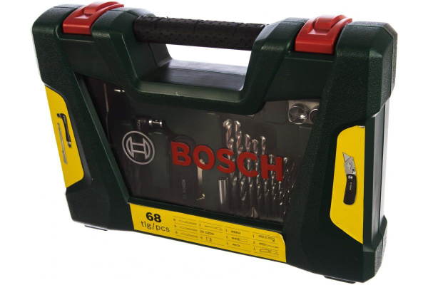 Набор оснастки (сверла, биты, торц.головки, зенкеры) Bosch V-Line 68 ...