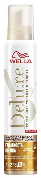 Мусс для волос WELLA DELUXE Precious Гладкость шелка 200мл - купить с ...