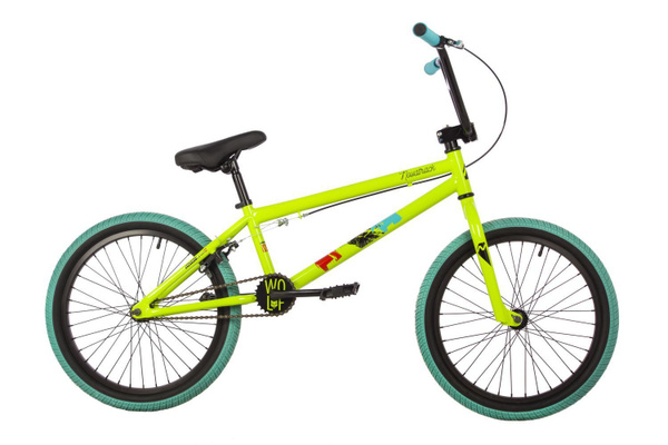 Велосипед Novatrack 20"BMX" WOLF сталь 10, зеленый, U-BRAKE - купить по ...