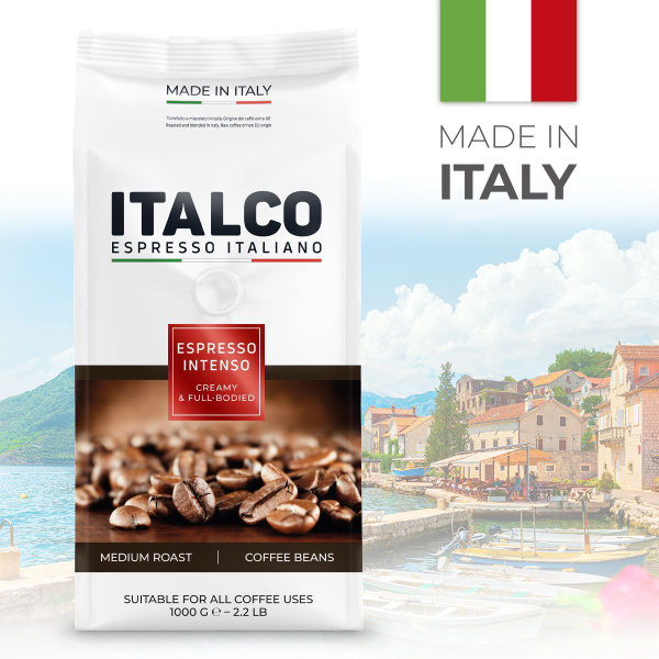 Кофе в зернах Italco Espresso Intenso (Эспрессо Интенсо) 1 кг - купить ...