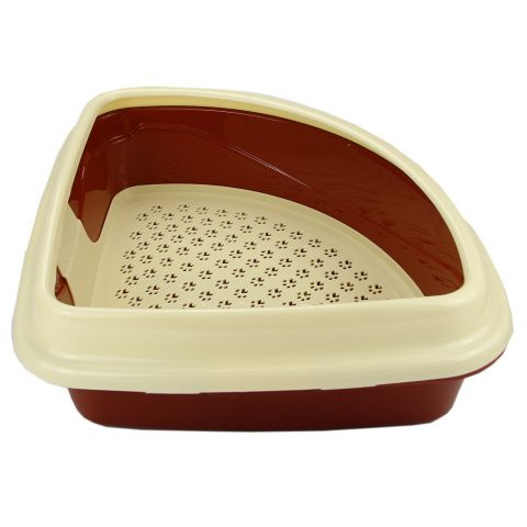 Туалет для кошек Триплекс угловой, 42х42х15см - купить с доставкой по ...