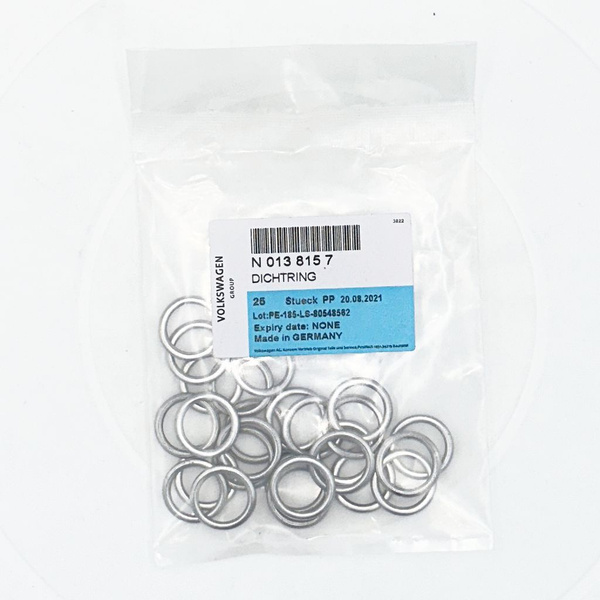 Кольцо уплотнительное VAG N0138157 цена с НДС для A3 A4 A5 A6 A7 A8 Q3 ...