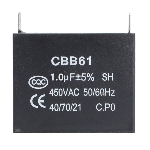 Конденсатор CBB61 1мФ 450V прямоугольный - купить с доставкой по ...