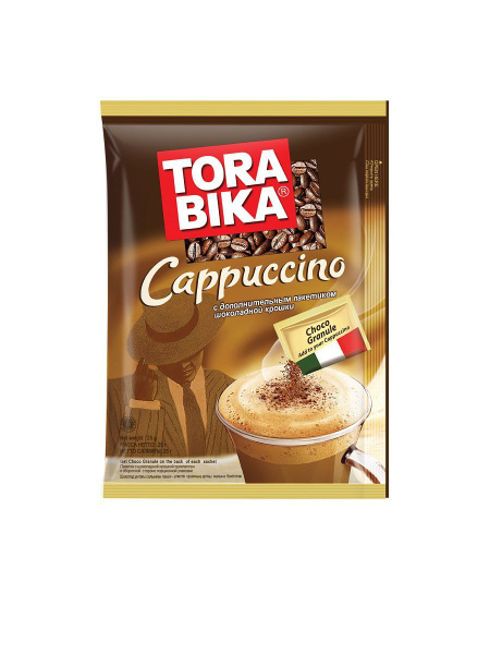 Кофе 3 в 1 TORA BIKA Cappuccino 20шт - купить с доставкой по выгодным ...