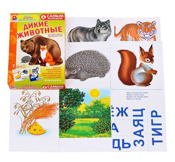 Настольная игра Радуга "Самым маленьким". Дикие животные (с-973 ...
