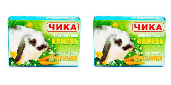 Чика Минеральный камень для декоративных кроликов, 35 г, 2 шт купить на ...