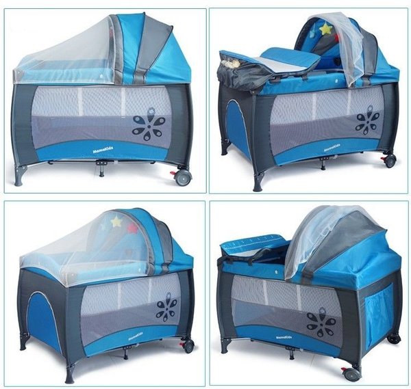 Манеж MAMAKIDS детский 2 в 1 игровой складной большой для малышей ...