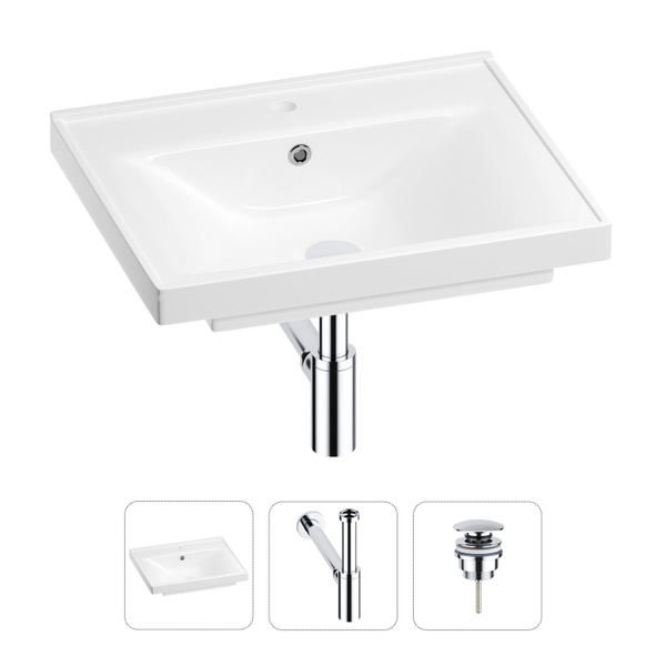 Раковина для ванной Wellsee FreeDom 201001476 в наборе 3 в 1 ...