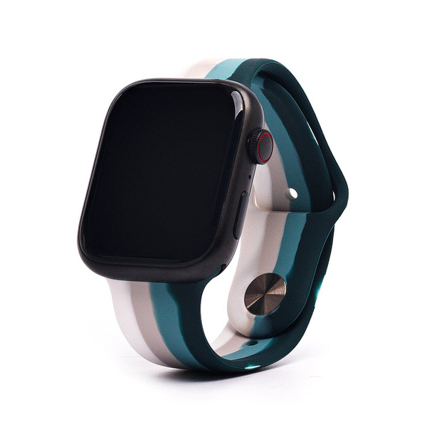 Силиконовый ремешок для Apple Watch (Эпл Вотч) 42/44/45мм/ Эластичный ...