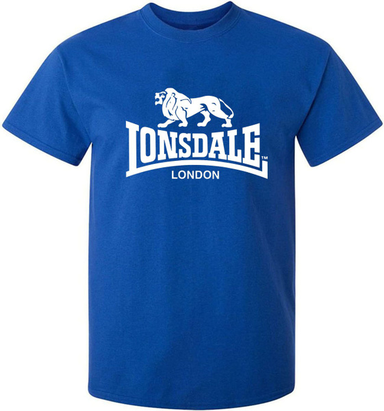 Футболка Lonsdale, размер 48, цвет голубой, 棉花 - купить по выгодной ...