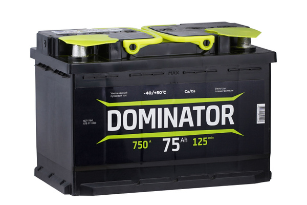 Аккумулятор автомобильный DOMINATOR Доминатор_Прямая (+/-) купить по ...