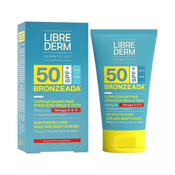 LIBREDERM Солнцезащитный крем SPF 50 с Омега 3-6-9 и термальной водой ...