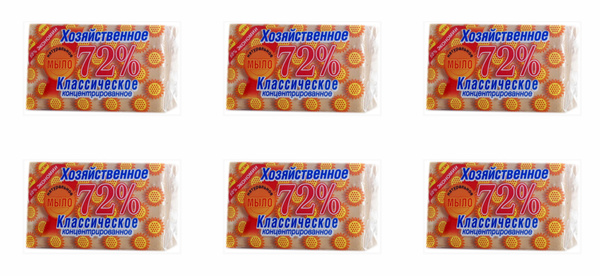 Аист Мыло хозяйственное 72% Классическое,150 г,6 шт - купить с ...